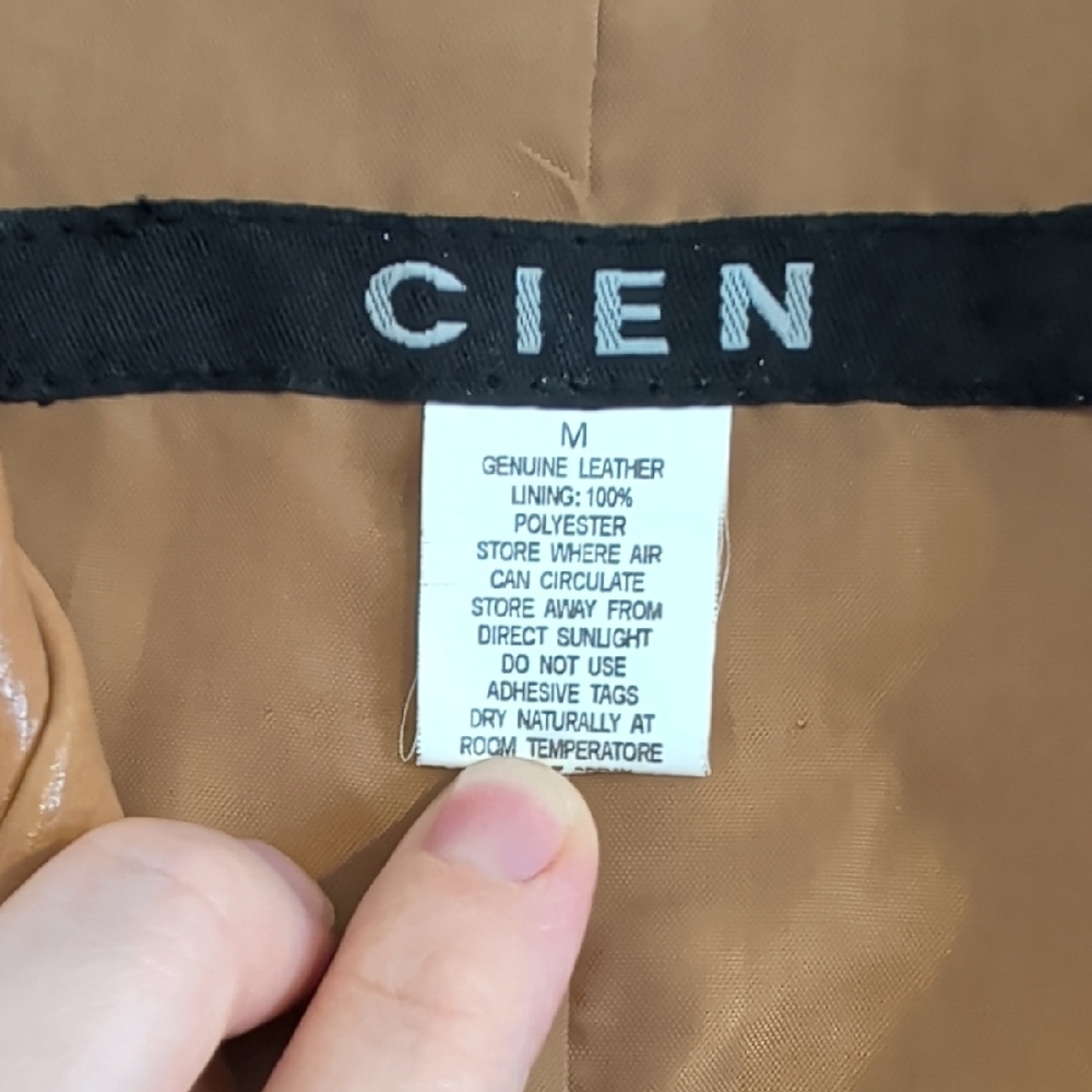 Tan Leather Jacket - Picture 2 of 3